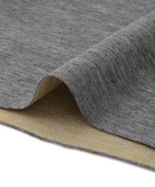 ADAM ET ROPE'(アダムエロペ)の「【サステナブル】ダブルフェイスニットトップス(ニット/セーター・レディース・ブラック/チャコールグレー/レッド・FREE)」の8枚目の写真