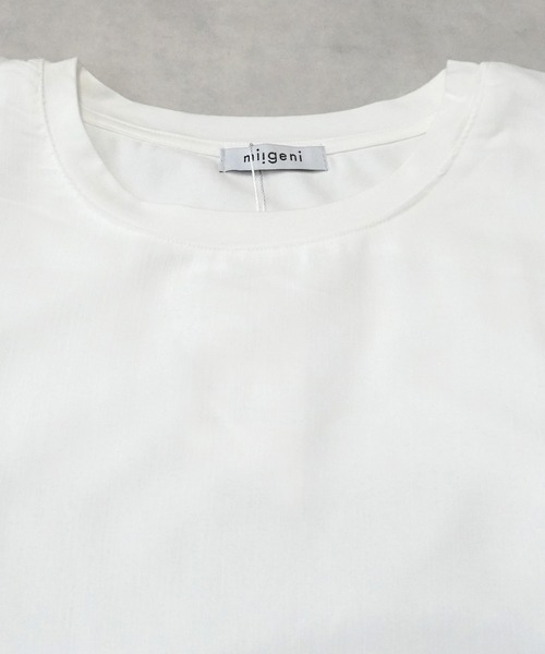 SELECT LEVERY(セレクトリベリー)の「シアードッキングレイヤードTシャツ(Tシャツ/カットソー・レディース・グレー/アイボリー/ブラック・FREE)」の20枚目の写真