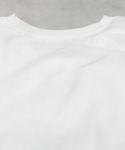 SELECT LEVERY(セレクトリベリー)の「シアードッキングレイヤードTシャツ(Tシャツ/カットソー・レディース・グレー/アイボリー/ブラック・FREE)」の21枚目の写真