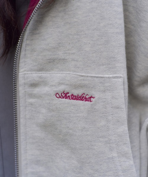 shesaidthat（シーセッドザット）の「shesaidthat - Yoko ジップフーディー / Yoko Hoodie（パーカー・レディース・ブラウン/ネイビー/グレー・SMALL/MEDIUM）」の4枚目の写真