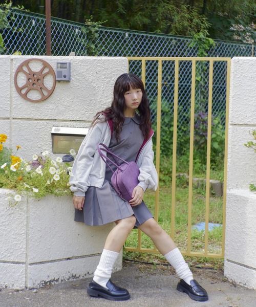 shesaidthat（シーセッドザット）の「shesaidthat - Yoko ジップフーディー / Yoko Hoodie（パーカー・レディース・ブラウン/ネイビー/グレー・SMALL/MEDIUM）」の5枚目の写真