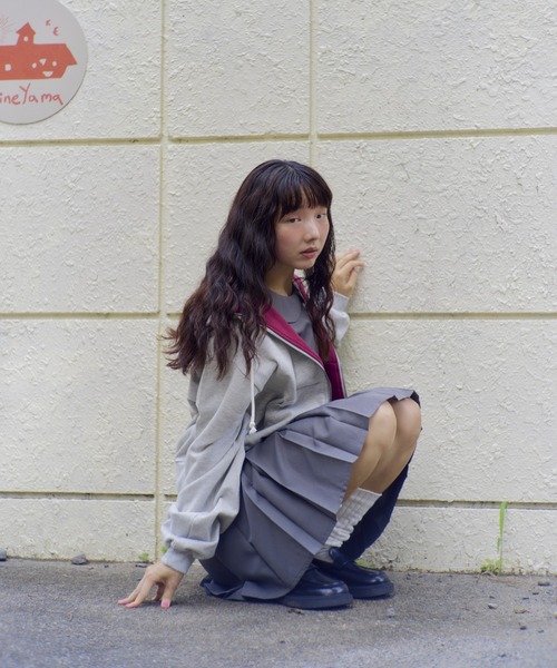 shesaidthat（シーセッドザット）の「shesaidthat - Yoko ジップフーディー / Yoko Hoodie（パーカー・レディース・ブラウン/ネイビー/グレー・SMALL/MEDIUM）」の10枚目の写真