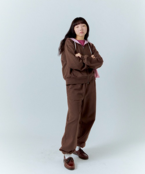 shesaidthat（シーセッドザット）の「shesaidthat - Yoko ジップフーディー / Yoko Hoodie（パーカー・レディース・ブラウン/ネイビー/グレー・SMALL/MEDIUM）」の22枚目の写真