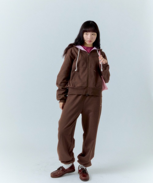 shesaidthat（シーセッドザット）の「shesaidthat - Yoko ジップフーディー / Yoko Hoodie（パーカー・レディース・ブラウン/ネイビー/グレー・SMALL/MEDIUM）」の21枚目の写真