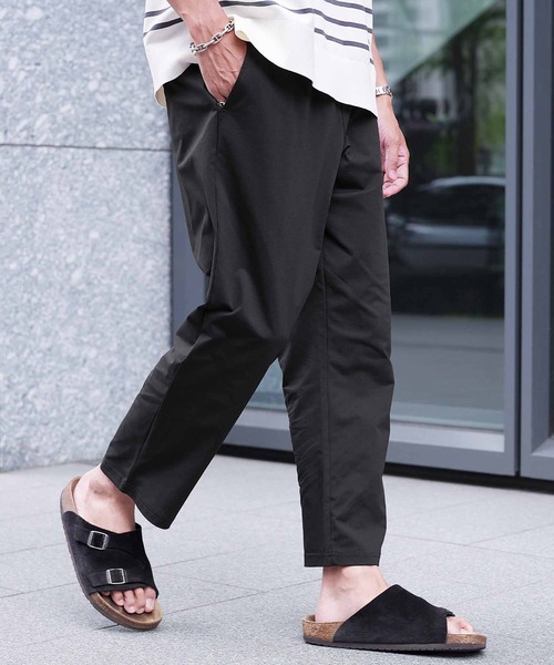 jiggys shop(ジギーズショップ)の「吸水速乾 ドットメッシュ ストレッチ テーパード イージー アンクルパンツ(その他パンツ・メンズ・ブラック/ブラウン/グレー/カーキ・MEDIUM/LARGE/X-LARGE)」の1枚目の写真