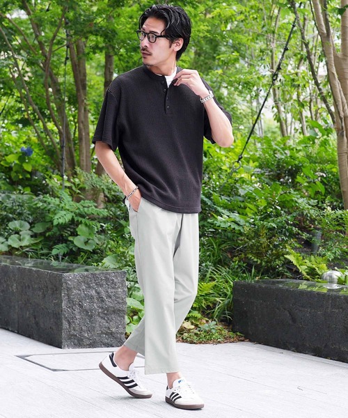 jiggys shop(ジギーズショップ)の「吸水速乾 ドットメッシュ ストレッチ テーパード イージー アンクルパンツ(その他パンツ・メンズ・ブラック/ブラウン/グレー/カーキ・MEDIUM/LARGE/X-LARGE)」の12枚目の写真