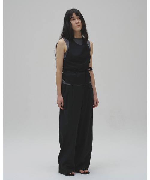 TODAYFUL(トゥデイフル)の「Halterneck Wrap Tops(Tシャツ/カットソー・レディース・ブラック/セージグリーン・FREE)」の3枚目の写真