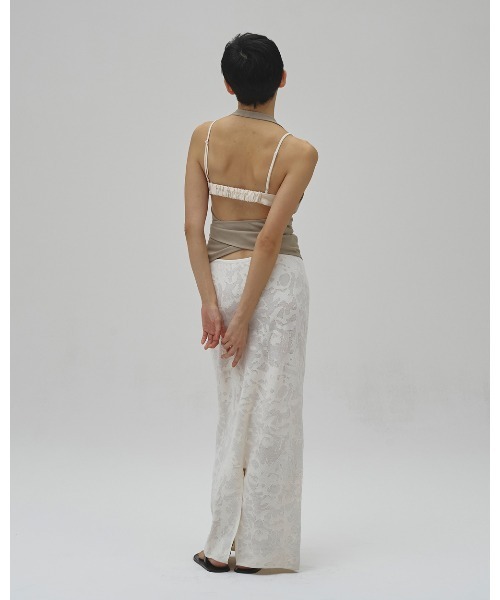 TODAYFUL(トゥデイフル)の「Halterneck Wrap Tops(Tシャツ/カットソー・レディース・ブラック/セージグリーン・FREE)」の7枚目の写真