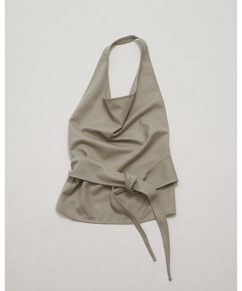 TODAYFUL(トゥデイフル)の「Halterneck Wrap Tops(Tシャツ/カットソー・レディース・ブラック/セージグリーン・FREE)」の15枚目の写真