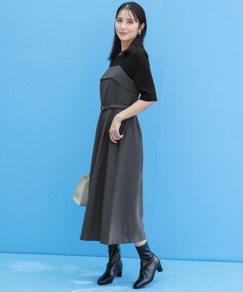 ANY SIS(エニィスィス)の「【23.0cm~24.0cm】ストレッチショートブーツ(ブーツ・レディース・ブラック系・LARGE/MEDIUM/SMALL)」の5枚目の写真
