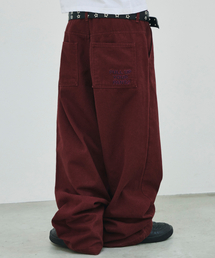 SCALLYWAG | [リュジョンラン × スケリーワック] プルアップストレートコットンパンツ[ワイン](その他パンツ)