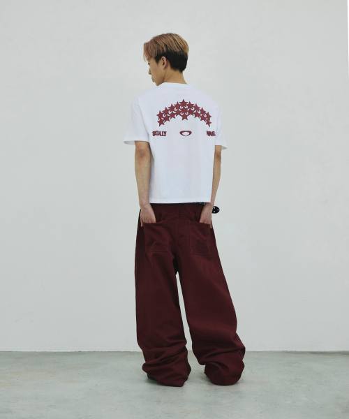 SCALLYWAG（スカリーワグ）の「[リュジョンラン × スケリーワック] プルアップストレートコットンパンツ[ワイン]（その他パンツ・レディース・その他・MEDIUM/LARGE/X-LARGE）」の10枚目の写真