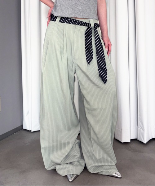 sedacle girl(セダクルガール)の「アソートバックルスラックス(スラックス・レディース・ミント/ネイビー/グレー/ブラック・SMALL/MEDIUM)」の3枚目の写真