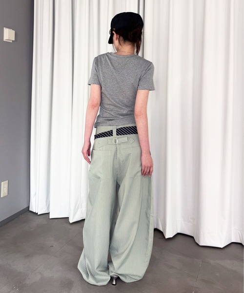 sedacle girl(セダクルガール)の「アソートバックルスラックス(スラックス・レディース・ミント/ネイビー/グレー/ブラック・SMALL/MEDIUM)」の15枚目の写真