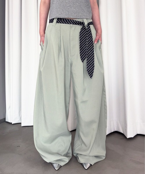 sedacle girl(セダクルガール)の「アソートバックルスラックス(スラックス・レディース・ミント/ネイビー/グレー/ブラック・SMALL/MEDIUM)」の5枚目の写真