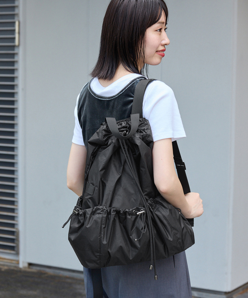 SLOBE IENA(スローブイエナ)の「SLOBE IENA CORDURA RIP リュック(バックパック/リュック・レディース・ブラック/ブラウン・FREE)」の5枚目の写真
