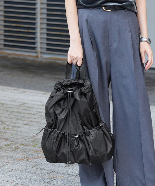 SLOBE IENA(スローブイエナ)の「SLOBE IENA CORDURA RIP リュック(バックパック/リュック・レディース・ブラック/ブラウン・FREE)」の6枚目の写真