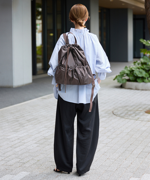 SLOBE IENA(スローブイエナ)の「SLOBE IENA CORDURA RIP リュック(バックパック/リュック・レディース・ブラック/ブラウン・FREE)」の9枚目の写真