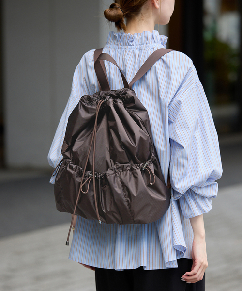 SLOBE IENA(スローブイエナ)の「SLOBE IENA CORDURA RIP リュック(バックパック/リュック・レディース・ブラック/ブラウン・FREE)」の10枚目の写真