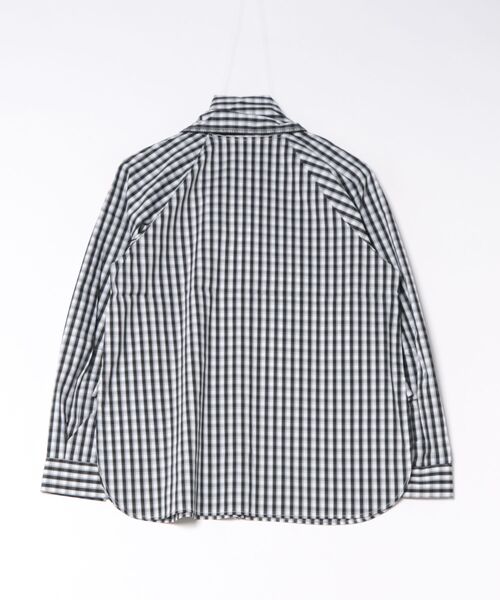 Marilyn Moon(マリリンムーン)の「modern tie raglan blouse(シャツ/ブラウス・レディース・ホワイト/ホワイト×ブラック/ネイビー/ブラック・FREE)」の5枚目の写真