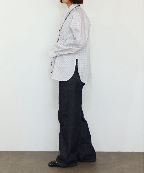 Marilyn Moon(マリリンムーン)の「modern tie raglan blouse(シャツ/ブラウス・レディース・ホワイト/ホワイト×ブラック/ネイビー/ブラック・FREE)」の10枚目の写真