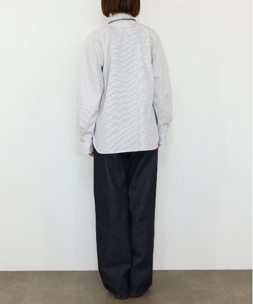 Marilyn Moon(マリリンムーン)の「modern tie raglan blouse(シャツ/ブラウス・レディース・ホワイト/ホワイト×ブラック/ネイビー/ブラック・FREE)」の11枚目の写真