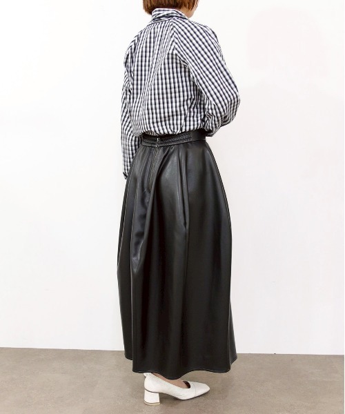 Marilyn Moon(マリリンムーン)の「modern tie raglan blouse(シャツ/ブラウス・レディース・ホワイト/ホワイト×ブラック/ネイビー/ブラック・FREE)」の15枚目の写真