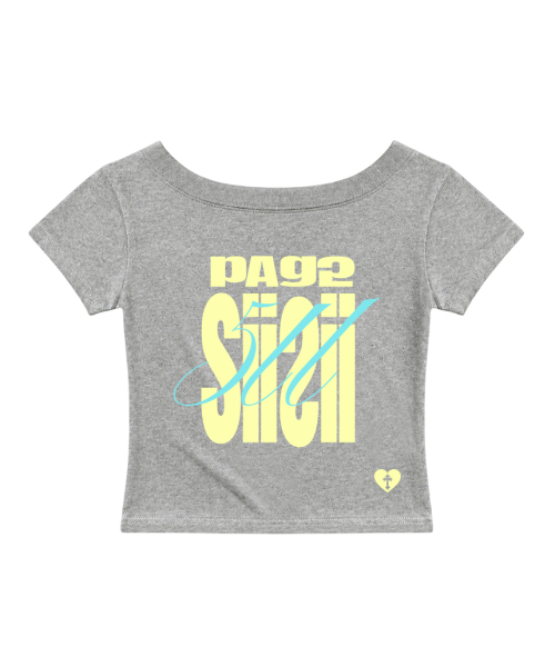 PAGESIISII(ページシシ)の「ボールド511プリントワンショルダー スリムフィット半袖Tシャツ グレー(Tシャツ/カットソー・レディース・その他・MEDIUM)」の1枚目の写真