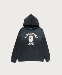 VINTAGE EFFECT COLLEGE PULLOVER HOODIE