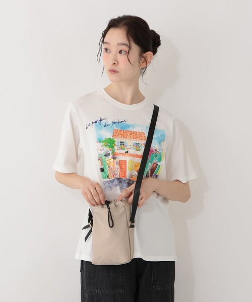 Afternoon Tea(アフタヌーンティー)の「【500mlボトル収納可 撥水】ミニショルダーバッグ(ショルダーバッグ・レディース・ベージュ・ONE SIZE)」の1枚目の写真