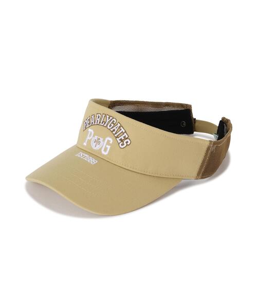 カレッジロゴメッシュ×リサイクルツイルバイザー (UNISEX)（キャップ
