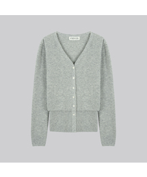 Ribbed 2way cardigan set [FRFA01CD07]_Gray
