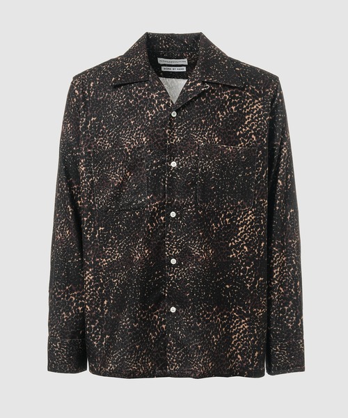 NOMA t.d.(ノーマティーディー)の「Leopard Flannel Open Collar Shirt(シャツ/ブラウス・メンズ・ブラウン・4)」の1枚目の写真