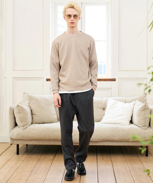 CALL&RESPONSE(コールアンドレスポンス)の「mp15232- ロングパンツ ヘリンボーン柄(264-1551-07)(その他パンツ・メンズ・ブラウン/ブラック・5/4/2)」の6枚目の写真