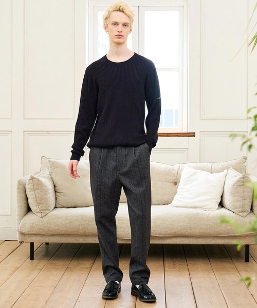 CALL&RESPONSE(コールアンドレスポンス)の「mp15232- ロングパンツ ヘリンボーン柄(264-1551-07)(その他パンツ・メンズ・ブラウン/ブラック・5/4/2)」の8枚目の写真