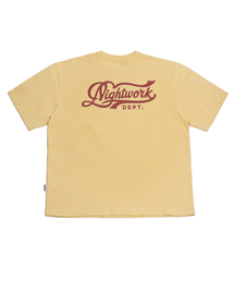N.W.D Script Logo T-shirt_Yellow