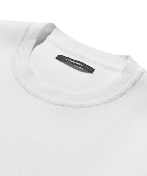 ARTA MECHANICS（エーアールティーエーメカニクス）の「ARTA MECHANICS TECH LUXE KNITTED S/S TEE（エーアールティーエー メカニクス テック リュクス ニット ショートスリーブ Tシャツ）（ニット/セーター・メンズ・ホワイト/ネイビー・LARGE）」の11枚目の写真