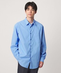 【WEB限定】JUST fit コットンライク リラックス シルエット 長袖 シャツ