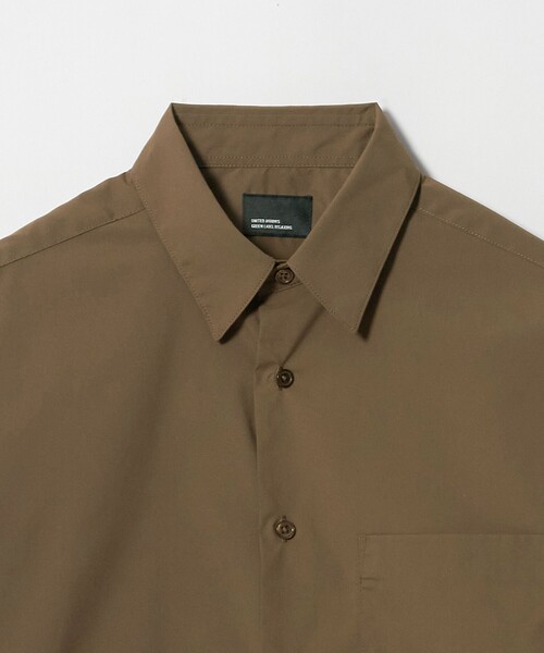 green label relaxing(グリーンレーベルリラクシング)の「【WEB限定】JUST fit コットンライク リラックス シルエット 長袖 シャツ(シャツ/ブラウス・メンズ・ブラウン系/コバルトブルー・M/XL/L/S)」の4枚目の写真