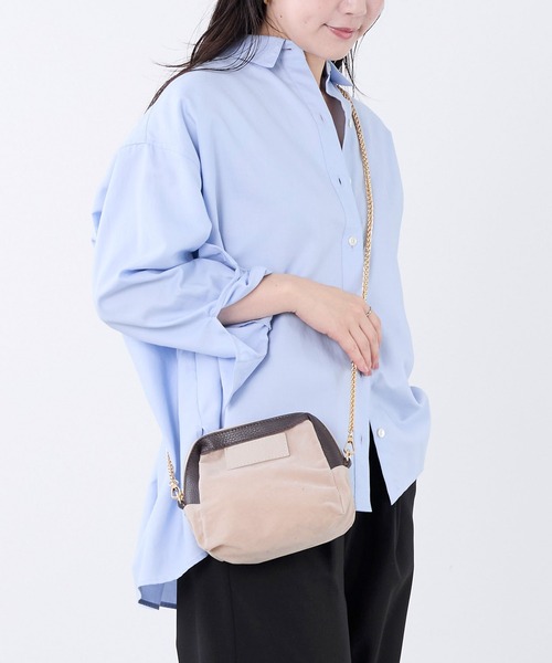AULENTTI(オウレンティ)の「【AULENTTI】スエードワンショルダートートバッグ withチェーンショルダーポーチ-One-Handle Tote Bag(トートバッグ・レディース・ダークブラウン・FREE)」の22枚目の写真