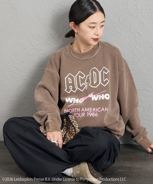 別注 AC/DC 搖滾印花大學T(Who Made Who)