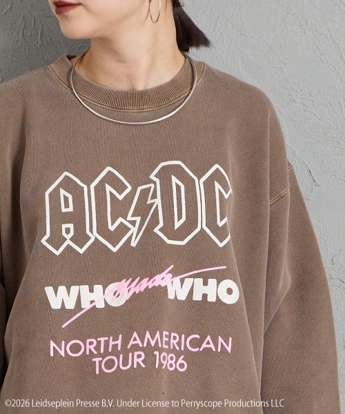 別注 AC/DC 搖滾印花大學T(Who Made Who)