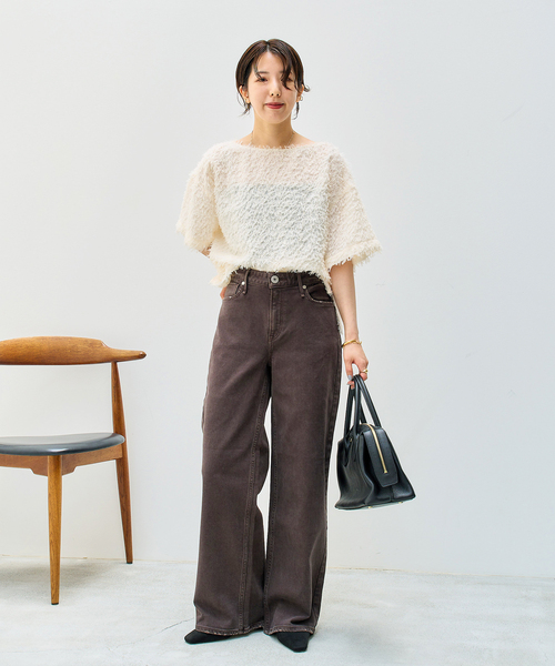 LE TALON(ルタロン)の「3.5cmスクエア Tストラップパンプス(パンプス・レディース・ブラック/サックスブルー/キャメル・24.5cm/24cm/23.5cm/23cm/22.5cm/25cm)」の4枚目の写真