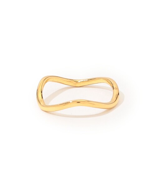 TOMORROWLAND (トゥモローランド)の「les solides simple wavy リング(リング・レディース・ゴールド・S)」の1枚目の写真