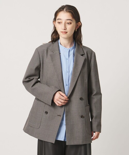 UNITED ARROWS(ユナイテッドアローズ)の「T/W 4ボタン ジャケット(テーラードジャケット・レディース・ネイビー/その他2/その他1・36/38)」の3枚目の写真