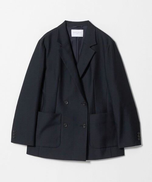 UNITED ARROWS(ユナイテッドアローズ)の「T/W 4ボタン ジャケット(テーラードジャケット・レディース・ネイビー/その他2/その他1・36/38)」の2枚目の写真