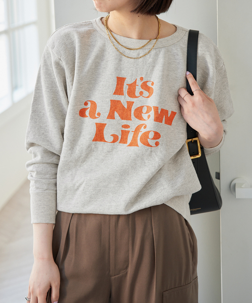 Spick & Span(スピックアンドスパン)の「Mixta /ミクスタ CREW NECK SWEAT クルーネックスウェット(スウェット・レディース・レッド/グレー・SMALL)」の1枚目の写真