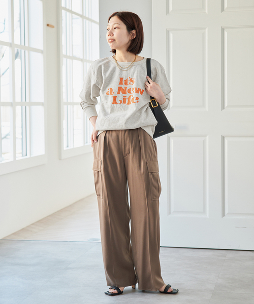 Spick & Span(スピックアンドスパン)の「Mixta /ミクスタ CREW NECK SWEAT クルーネックスウェット(スウェット・レディース・レッド/グレー・SMALL)」の19枚目の写真