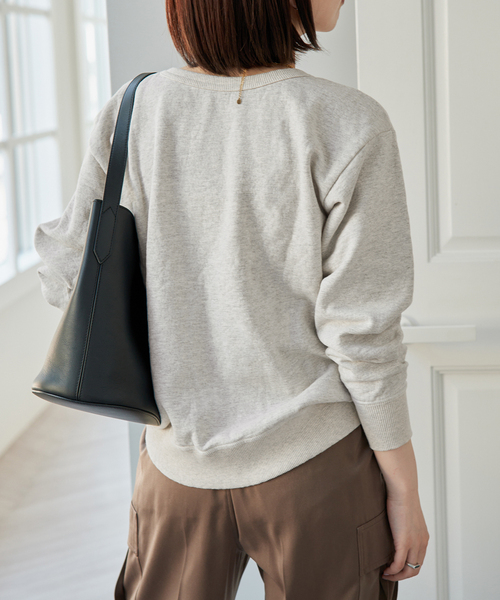 Spick & Span(スピックアンドスパン)の「Mixta /ミクスタ CREW NECK SWEAT クルーネックスウェット(スウェット・レディース・レッド/グレー・SMALL)」の22枚目の写真