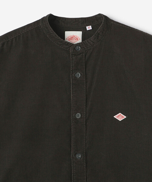 DANTON(ダントン)の「DANTON | コーデュロイ バンドカラー長袖シャツ MEN(シャツ/ブラウス・メンズ・チャコール/オリーブ・42/40)」の5枚目の写真
